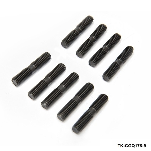 9pcs M8x1.25 Turbo Stud Nut Kit for Nissan Garrett T25 T28 RB26 SR20 CA18 Turbo