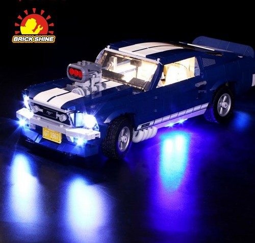 Light Kit for LEGO Ford Mustang 1960 Model 10265 Advanced Version Brick Shine