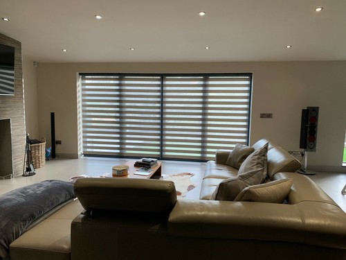 Vision PREMIUM Grey Day /& Night Zebra Blinds UK PRODUCT Made to measure