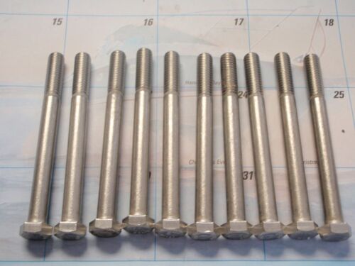 MACHINE CAP SCREW 3//8-16 X 4 INCH STAINLESS BOLT 00057 PAC OF 10 HEX HEAD BOAT
