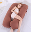 Comfortable Maternity U Pillow Full Pregnancy Comfort Body Support+Free Case UK