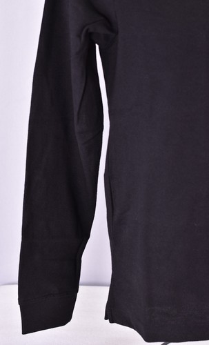 Black Young Men/'s IZOD Long Sleeve Piqué Polo Uniform Shirt