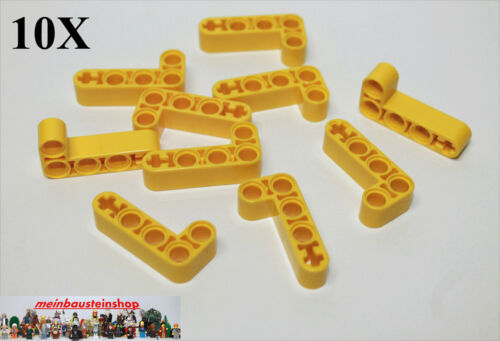10X Lego® 32140 Technic dicke Liftarme Beams 2X4 Gelb Yellow NEU