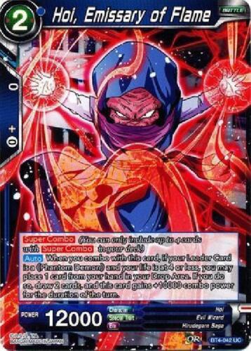 Hoi BT4-042 x4 4x Cards Dragon Ball Super CCG Mint Emissary of Flame 