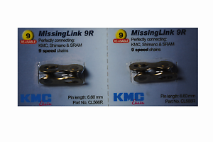 New Genuine 2 Sets KMC Missing Link 9 Speed CL566R For KMC Shimano & Sram Gold 