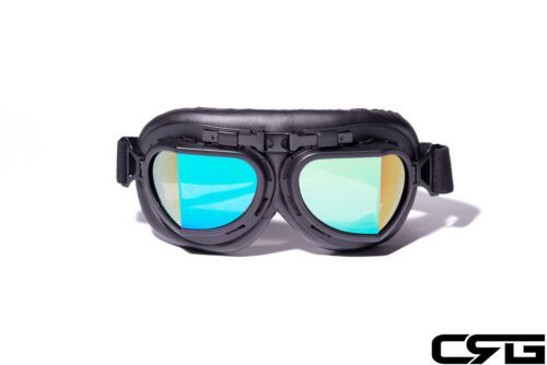 New CRG Vintage Bike Aviator Pilot Motorcycle Cruiser Scooter Goggles T08 T08BRB