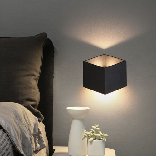 Moderne LED Wand LEuchten Nach Unten Cube Sconce Lampe Schlafz immerIndoor Amp 