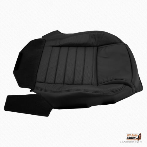 2005 2006 2007 2008 2009 Ford Mustang Coupe Driver Bottom Leather Seat Cover BLK 