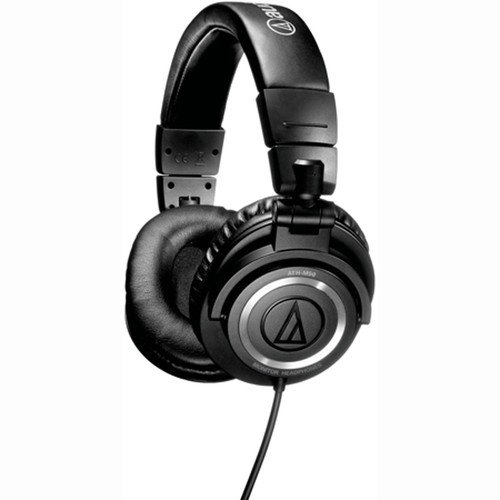 Audio-Technica-ATH-M50-Professional-Studio-Headphones-Straight-Cable-w-Case