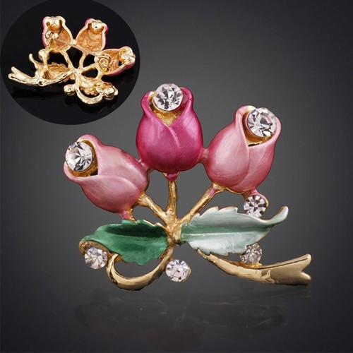 Fashion Wedding Bridal Pin Garment Decoration Rose Flower Brooch Women Jewelry