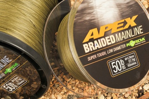 Korda nouveau apex braided mainline-pêche à la carpe ** tout breaking strains **
