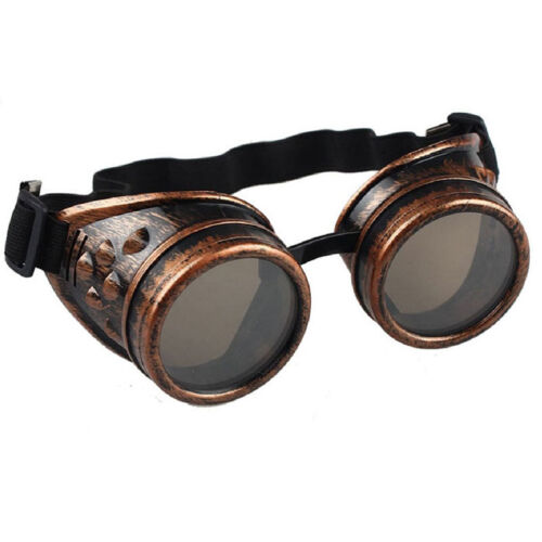 NEW Vintage Victorian Steampunk Goggle Glasses Welding Cyber Punk Gothic Cosplay