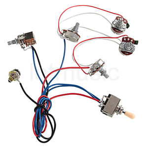 Image Is Loading Electric Guitar Wiring Harness Kit Vt Pot Jack