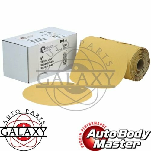 Roll of 100 6/" Stick-On Aluminum Oxide Sand Paper Discs with Resin Back 120 Grit