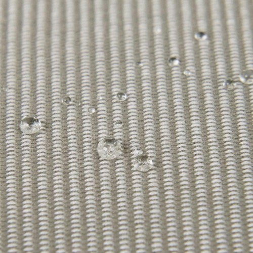 GARTENBANK AUFLAGE BANK KISSEN 3-SITZER 150 x 45 CM TAUPE GRAU PERLEFFEKT