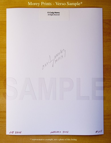 hand-signed photo by Craig Morey Ronni 7020BW B/&W Fine Art Nude