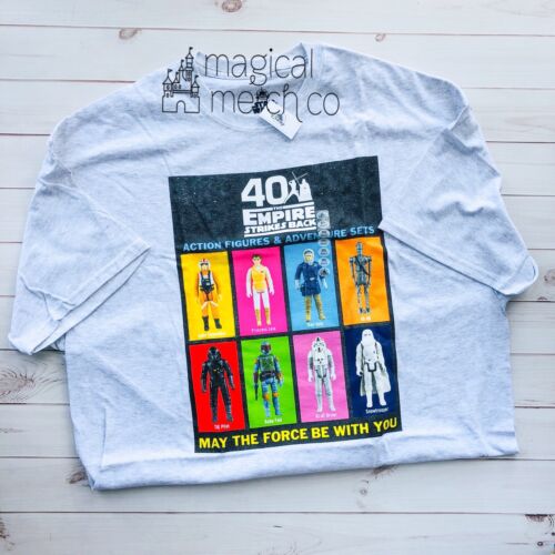 New Disney Parks Star Wars Empire Strikes Back 40th Action Figures Shirt 2XL 