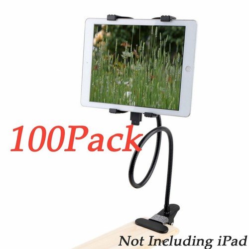 1-100 Flexible 360 Clip iPad Tablet Holder Lazy Bed Desktop Bracket Mount Lot BE