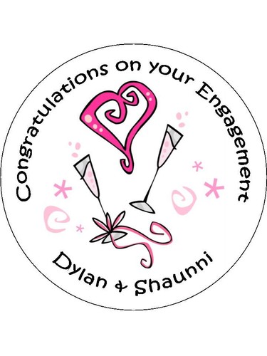 Engagement wedding labels congratulations Personalised Stickers party favour 11