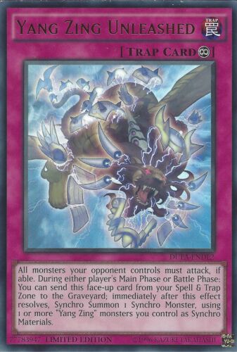 LIMITED EDITION YU-GI-OH: ULTRA RARE YANG ZING UNLEASHED DUEA-ENDE2 