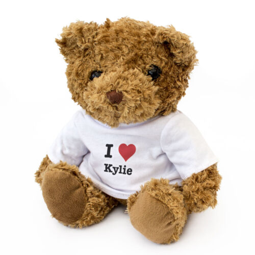 Teddy Bear Cute Cuddly Gift Present Birthday Valentine Xmas NEW I LOVE KYLIE