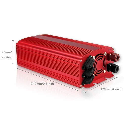 BESTEK 1000W Power Inverter Dual AC Outlets 12V to 110V//120V Car AC Adapter