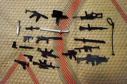 Lot 10pcs Weapon Gun Sword Accessories For 3.75 Gi Joe Action Figure Rare Toy