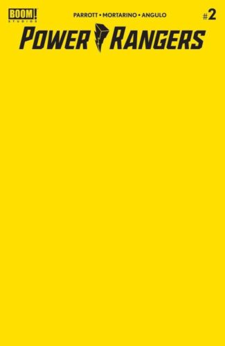 NM POWER RANGERS #2 Blank Sketch Yellow Variant Boom! Presale 12/16 