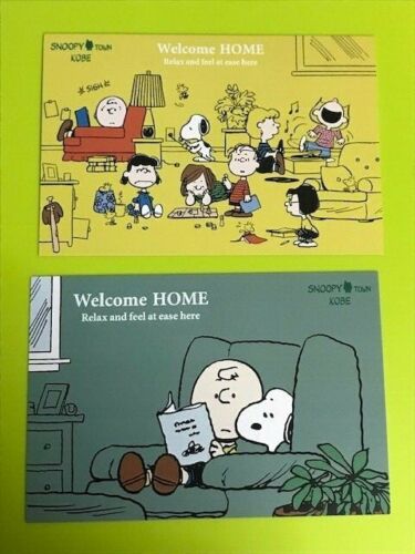 SNOOPY TOWN SHOP  Post cards 2cards Kobe Welcome HOME 2021 from Japan 
