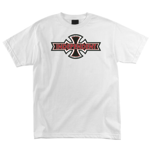 Independent Trucks RIBBON BC Skateboard T Shirt WHITE LARGE 