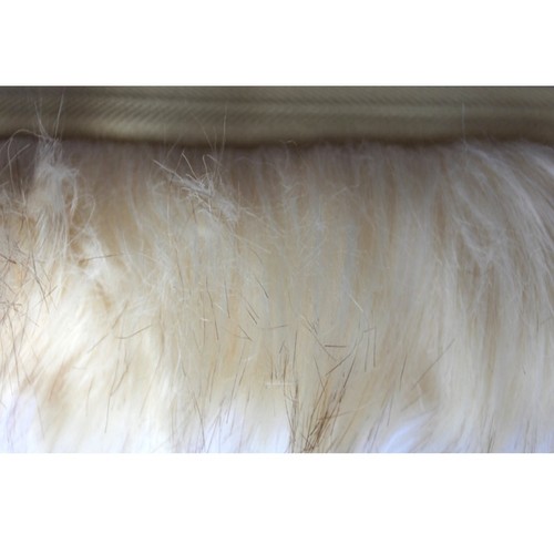 6 Colours Faux Fur Trim with Ribbon Edging 35mm Fringe Trimming Flange Fake