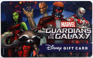 Spiderman Avengers Guardians of the Galaxy 4 Disney Marvel Gift Cards: 2 Diff