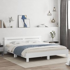 Estructura de Cama con Cabecero Somier de Dormitorio Madera de Ingeniería vidaXL