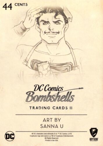 2018 DC Comics Bombshells II 2 BASE Trading Card #44 SUPERMAN
