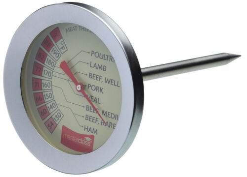 Masterclass Professional Large Stainless Steel Meat Probe Thermometer