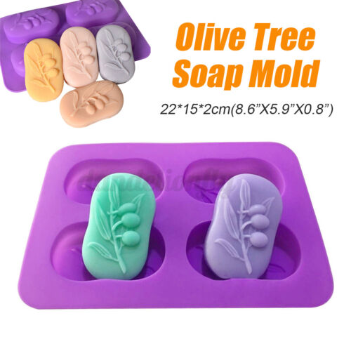 Olive Tree Soap Mold DIY Cake Chocolate Candy Sugar Cookie Ice Mold Baking Too