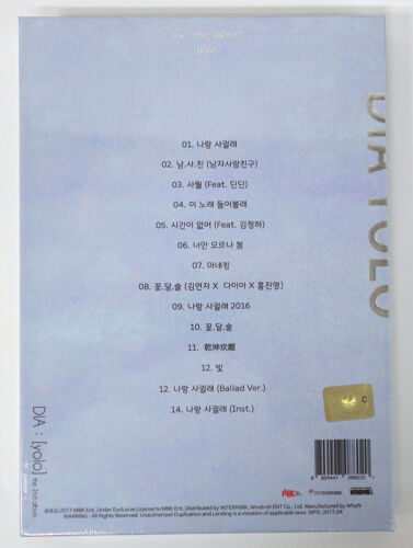 DIA Vol.2 CD+Photobook+Photocard YOLO BLUE DIA ver. 
