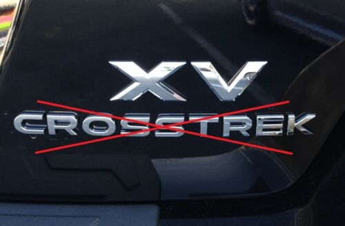 NEW Genuine OEM Subaru Rear Badge  "XV" 2013 Crosstrek with Template NEW NR 