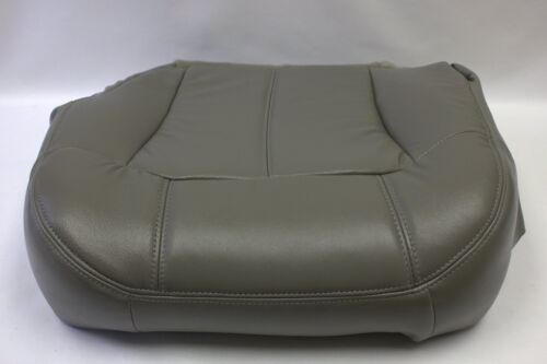2001 Chevy Silverado Driver Bottom Replacement Leather-Seat Cover Pewter Gray922