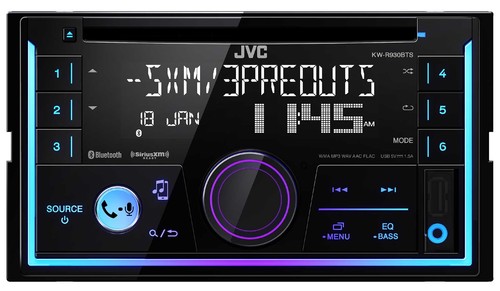 JVC KW-R930BTS 2-Din In-Dash Car Stereo CD Player w//Bluetooth//USB//iPhone//Sirius
