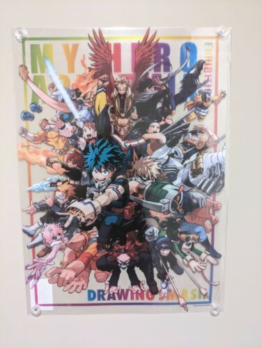 My Hero Academia Exhibition Limited Deku A3 Clear Poster Hiroaka Exhibition Ver