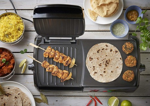 George Foreman 23450 10-portion Entertaining Grill et Crêpière 2180 Aluminium