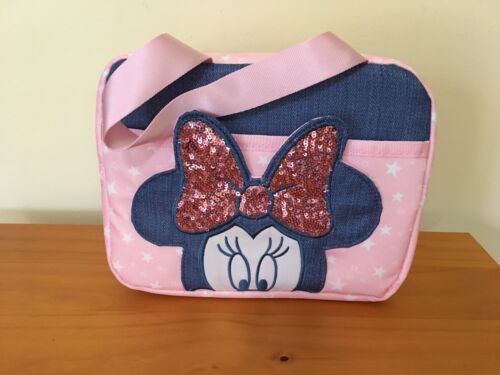 NWT Disney Store Minnie Mouse Lunch Box Tote Bag School Pink Girl