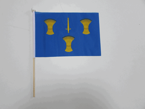 CHESHIRE Handwaving Flag 9/" x 6/" Polyester Flag 12/" Wooden Pole