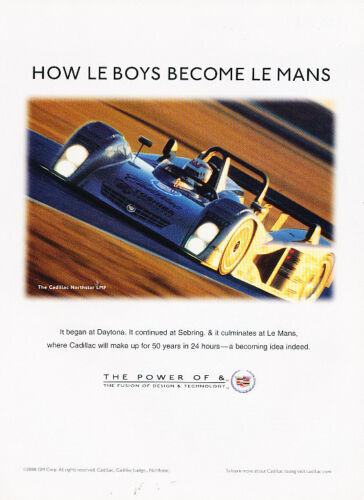 2000 Cadillac Northstar LMP Race Classic Vintage Advertisement Ad A7-B