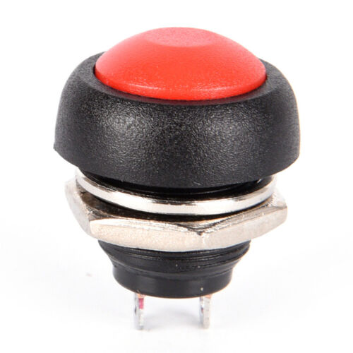5Pc Waterproof Momentary Push button Switch On//Off Round 12mm Switch PBS-33B  ~//