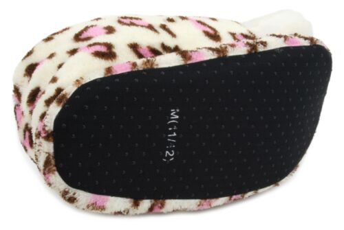 Slumberzzz Girls Novelty 3D Leopard Print Feet Slippers