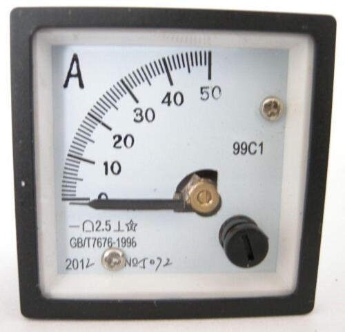 NEW 99C1 DC0-50A Analog AMP Panel Meter+Shunt