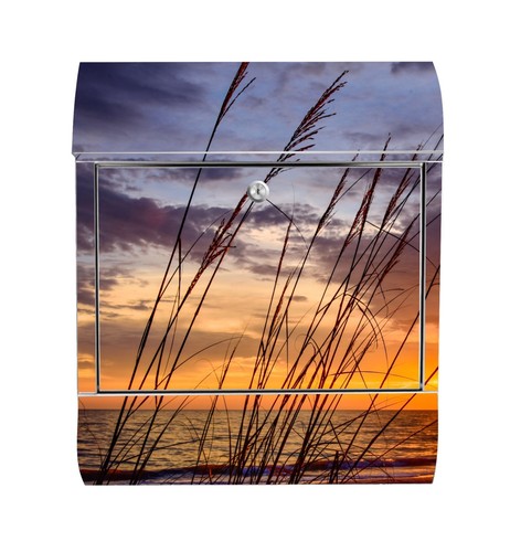 Briefkasten Motiv SONNENAUFGANG Wunschname Postkasten Zeitungsrolle EK2