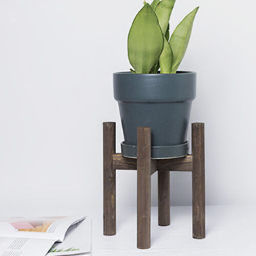 Wood Flower Pot Potted Rack Holder Modern Home Display Plant Stand for Indoors 